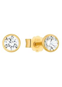 Amor Damen Paar Ohrstecker "2015253", Gelbgold 585, gold, Gelbgold 585, Ohrringe, Made in Germany - mit Zirkonia (synth.)