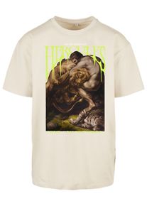 MisterTee Herren Kurzarmshirt "MisterTee Herren Hercules Oversize Tee", beige, casual, Gr. XXL, unifarben, 100% Baumwolle, Shirts