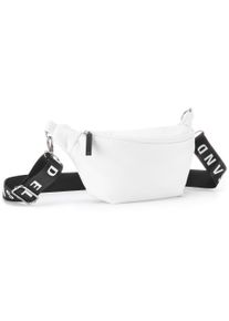ELBSAND Damen Bauchtasche "Umhängetasche", weiß, Textil, unifarben, clean, Taschen, Crossbody Bag, Gürteltasche, Brusttasche, Hüfttasche VEGAN