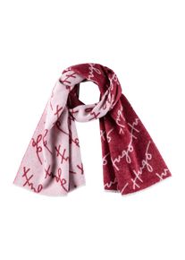 Hugo Damen Schal "Byanca_40*180", rot, casual, unifarben, Strick, Wollmischung, Modetücher, mit Logoschriftzug
