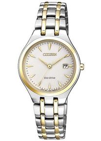 Citizen Damen Solaruhr, silber, Armbanduhren, Armbanduhr, Damenuhr, Edelstahlarmband, Datum