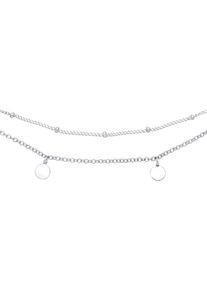 Elli Damen Choker "Schmuck Geschenk Silber 925 Kette mit Kügelchen, 107682319", 36, Silber 925 (Sterlingsilber), L: 36cm-38cm B: 1,1mm, silber,