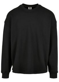 Urban Classics Herren Rundhalspullover "Urban Classics Herren Organic Oversized Boxy Crew", schwarz, casual, Gr. S, unifarben, 100% Baumwolle,