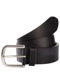 Tom Tailor Damen Synthetikgürtel "TTMARIO", schwarz, Basic,casual,modisch, Gr. 65, unifarben, Rindsleder, Gürtel, 4 cm breiter Kinder Gürtel, Jungs