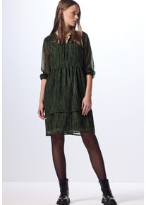 Damen Tunikakleid, grün, casual, Gr. 44, STREET ONE STUDIO, bedruckt, Stoff, 100% Polyester, Kleider, knielang