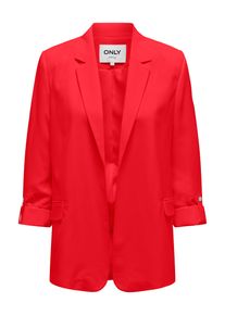 Only Damen Longblazer "ONLBLANCA LIFE 3/4 LOOSE BLAZER CC TLR", rot, modisch, Gr. 36, unifarben, Web, Obermaterial: 100% Polyester, Blazer