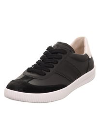 Legero Damen Sneaker "SILENCE", Gr. 41, schwarz, Nappaleder, Veloursleder, sportlich, Schuhe, Retro Sneaker, Schnürschuh mit weichem Wechselfußbett