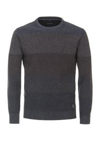 Casamoda Herren Strickpullover "Casamoda Pullover gestreift", braun, Gr. 4XL, 85% Baumwolle, 15% Polyamid, Pullover