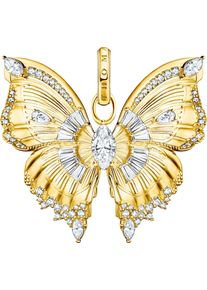 Thomas Sabo Damen Schmetterlings-Anhänger "Butterfly Paradise Anhänger, PE984-051-14, PE984-414-14", Silber 925 (Sterlingsilber), 11,05 g, gold,