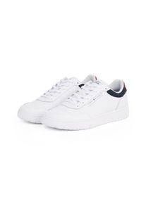 Tommy Hilfiger Herren Sneaker "TH BASKET CORE LITE LTH", Gr. 43, bunt, Leder, Textil, sportlich, Schuhe, Freitzeitschuh, Schnürschuh, Halbschuh mit