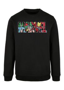 F4NT4STIC Herren Rundhalspullover "F4NT4STIC Herren", schwarz, casual, Gr. L, unifarben, 50% Baumwolle, 50% Polyester, Pullover
