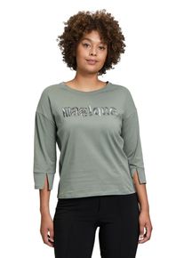 Cartoon Damen 3/4-Arm-Shirt "Cartoon Casual-Shirt mit Rundhalsausschnitt", grau, modisch, Gr. 34, Obermaterial: 100% Baumwolle., Shirts, Stickerei