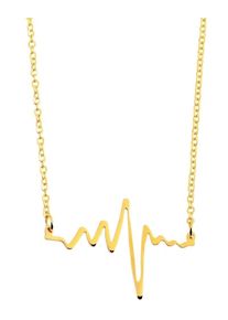 Adelia´s ADELIA ́S Damen Kette mit Anhänger, unbekannt, Edelstahlgold, herz, Edelstahl, Halsketten