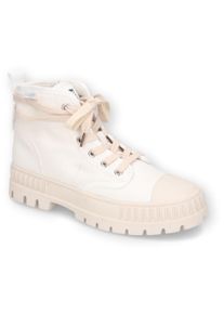 Damen Schnürboots, Dockers by Gerli, Gr. 40, weiß, Textil, modisch, Schuhe, Outdoormode, Schnürschuh, Freitzeitschuh mit starker Profilsohle