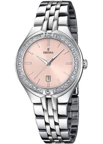 Festina Damen Quarzuhr "Mademoiselle"silberfarben, Armbanduhren, Armbanduhr, Damenuhr, Edelstahlarmband, Datum, Ø 33 mm