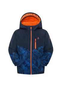 Kamik Kinder Winterjacke, blau, sportlich, Gr. 122, gemustert, unifarben mit Farbeinsätzen, Softshell, Obermaterial: 100% Polyester. Futter: 100%