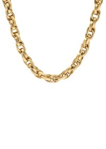 Firetti Damen Edelstahlkette "Schmuck Geschenk Doppelankerkettengliederung, 6 mm breit", 50, Edelstahl, L: 50cm B: 6mm, gold, Edelstahl, B:6mm,