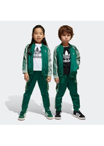 Kinder Trainingsanzug "SST TRACKSUIT", grün, sportlich, Gr. 110, adidas originals, Obermaterial: 100% Polyester, Sportanzüge