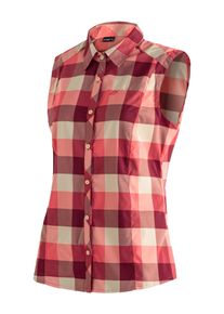Maier Sports Damen Funktionsbluse "Sana sleeveless", rot, Gr. 38, 97% Polyester, 3% Elasthan, Blusen, ärmellose Damen Bluse, atmungsaktive Karobluse