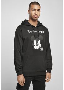 Merchcode Herren Sweatshirt "Merchcode Herren Mickey Japanese Hoody", schwarz, Gr. L, unifarben, 65% Baumwolle, 35% Polyester, Sweatshirts