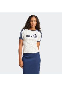 Damen T-Shirt "GRAPHIC CALI T"sanftes weiß, night indigo, sportlich, Gr. XXL, adidas originals, Obermaterial: 98% Baumwolle, 2% Polypropylen, Shirts