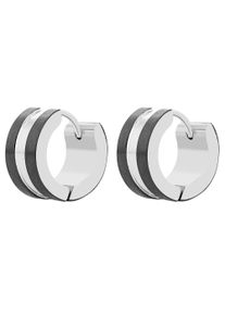 Adelia´s ADELIA ́S Damen Paar Creolen "Neuheit 2025 - Unisex Creolen aus poliertem Edelstahl Ø 9 mm", Unisex, Edelstahl, silber, Edelstahl, Ohrringe