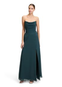 Vera Mont Damen Abendkleid "Vera Mont Abendkleid mit Wasserfallausschnitt", grün, festlich, Gr. 34, Chiffon, Obermaterial: 100% Polyester. Futter: