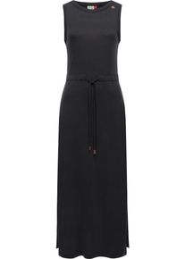 Ragwear Damen Jerseykleid "Giggi", schwarz, modisch, Gr. XL, Obermaterial: 68% Modal, 32% Polyester, Kleider, stylisches Shirtkleid mit Tailliengürtel