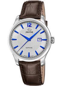 Jaguar Herren Quarzuhr "Essentia"braun, grau, Armbanduhren, Armbanduhr, Herrenuhr, Swiss Made, Edelstahlarmband, analog, Datum