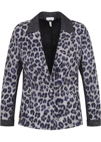 Damen Jackenblazer, beige, modisch, Gr. 38, Sportalm KITZBÜHEL, gemustert, mehrfarbig, animal-print, Web, Obermaterial: 59% Polyester, 30% Viskose,