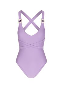 MODA MINX Damen Badeanzug "Amour", lila, elegant, Gr. XS, unifarben, 82% Polyamid, 18% Elasthan, Badeanzüge, mit tollem Steinbesatz