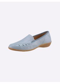 Classic Basics Damen Slipper, Gr. 38, grün, Glattleder, Basic, Schuhe