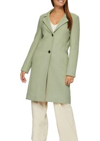 s.Oliver Damen Wintermantel, grün, casual, Gr. 46, unifarben, Web, Obermaterial: 50% Polyester, 40% Wolle, 10% Nylon. Futter: 100% Polyester, Mäntel,