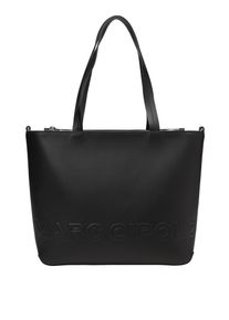 Marc O'Polo MARC O'POLO Damen Shopper "aus einer Lederalternative aus recyceltem Polyester", schwarz, Polyester, unifarben, Taschen