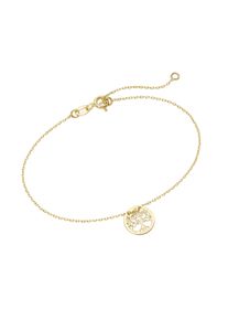 Luigi Merano Armband "Lebensbaum, Gold 585", 19cm, Gelbgold 585, gold, Gelbgold 585, Armbänder