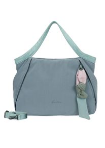 Damen Schultertasche "Slouchy", Fritzi aus Preussen, blau, Nylon, Taschen, mit Knotenanhänger