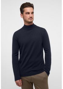 Eterna Herren Strickpullover, blau, casual, Gr. XXL, 100% Wolle (Merino), Pullover