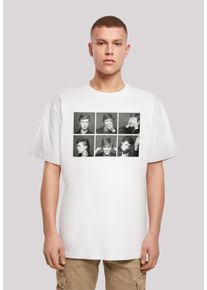 F4NT4STIC Herren T-Shirt "David Bowie Photo Collage", weiß, casual, Gr. XL, Obermaterial: 100% Baumwolle, Shirts, Print