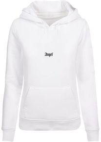 MISS TEE Damen Kapuzenpullover "Miss Tee Damen Angel Wings Hoody", weiß, casual, Gr. XS, unifarben, 65% Baumwolle, 35% Polyester, Pullover