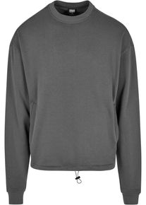 Urban Classics Herren Rundhalspullover "Urban Classics Herren Sport Crew", schwarz, casual, Gr. 4XL, unifarben, 65% Baumwolle, 35% Polyester, Pullover