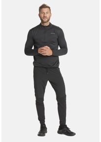 Endurance Herren Langarmshirt "LEDGER", schwarz, sportlich, Gr. S, unifarben, 92% Polyester, 8% Elasthan, Shirts, mit sportlichen Funktionen