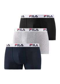 Fila Herren Boxer "MAN BOXER SHORTS", Gr. XXL, blau, Single Jersey, Obermaterial: 95% Baumwolle, 5% Elasthan. Graumeliert (Obermaterial): 67%