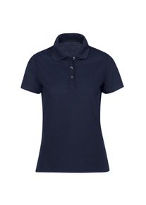 TRIGEMA Damen Poloshirt "TRIGEMA Poloshirt aus Baumwolle", blau, Basic, Gr. XXXL, 100% Baumwolle, Shirts