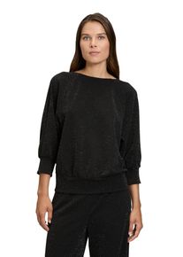 Betty Barclay Damen 3/4-Arm-Shirt "Betty Barclay Oversize-Shirt im Glitzer-Look", schwarz, festlich, Gr. 38, Jersey, Obermaterial: 90% Polyester, 5%
