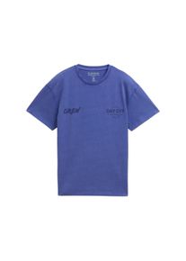 Tom Tailor Jungen T-Shirt, blau, casual, Gr. 176, Single Jersey, Obermaterial: 100% Baumwolle, Shirts