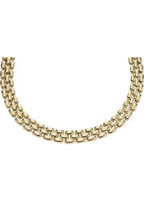 Fossil Damen Kette ohne Anhänger "Schmuck Geschenk Edelstahl Halskette Arden, JF04783710", Edelstahl, L: 45,5cm B: 14,1mm, gold, Edelstahl, B:14,1mm,
