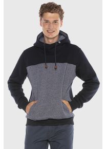 Cipo & Baxx CIPO & BAXX Herren Kapuzenpullover "Sweatshirts", blau, casual, Gr. S, unifarben, 70% Baumwolle;30% Polyester, Pullover, im Kontrast-Look