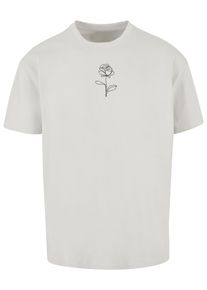Merchcode Herren T-Shirt "Merchcode Herren Rose Heavy Oversize Tee", grau, casual, Gr. M, bedruckt, 100% Baumwolle, Shirts