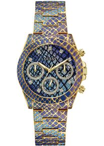 Guess Damen Multifunktionsuhr "SERPENTINA", bunt, Armbanduhren, Quarzuhr, Armbanduhr, Damenuhr, Datum, 12/24-Std.-Anzeige
