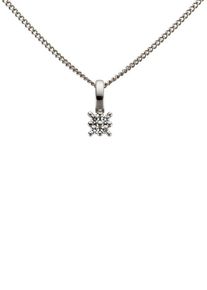Firetti Damen Ketten-Anhänger "Schmuck Geschenk Gold 333 Halsschmuck Anhänger für Halskette", 0,040 ct P2 = erkennbare Einschlüsse, Weißgold